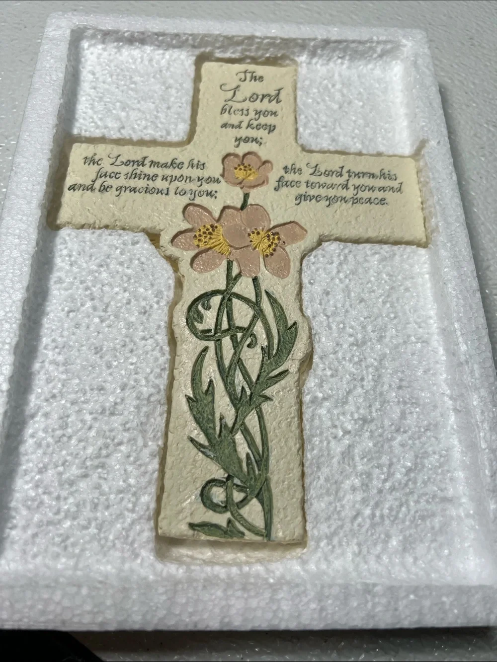 Decorative CROSS Inspirio ​The Lord Bless U n Keep U Verse 6:24-26 Wall